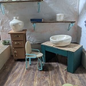 Miniature Vase, Cup And Bowl Set